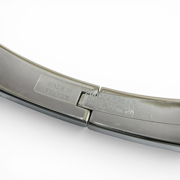 Pristine HERMES Bangle Mini Click Kelly Bracelet Silver Women
