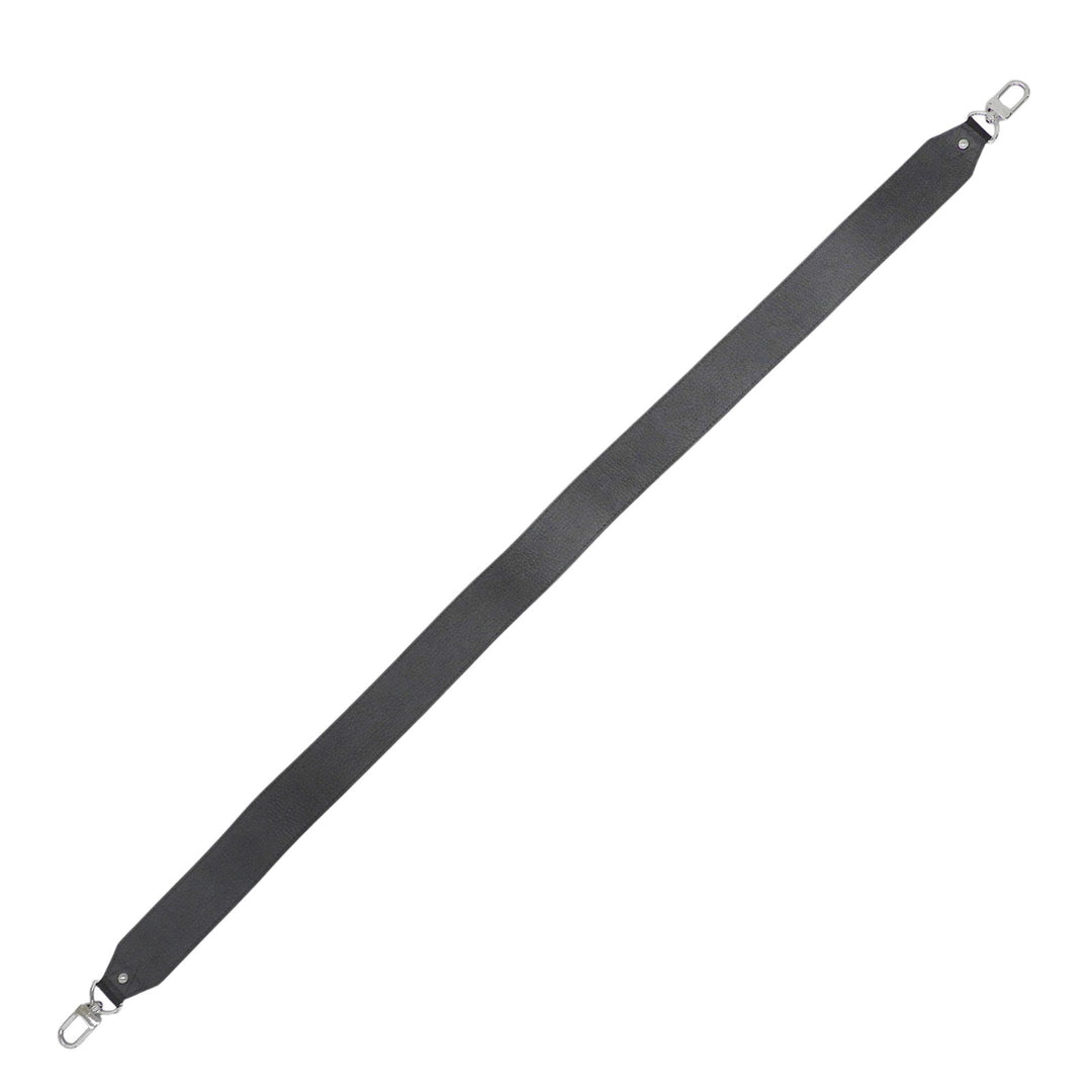Excellent LOUIS VUITTON Shoulder strap Logo design black leather J02392