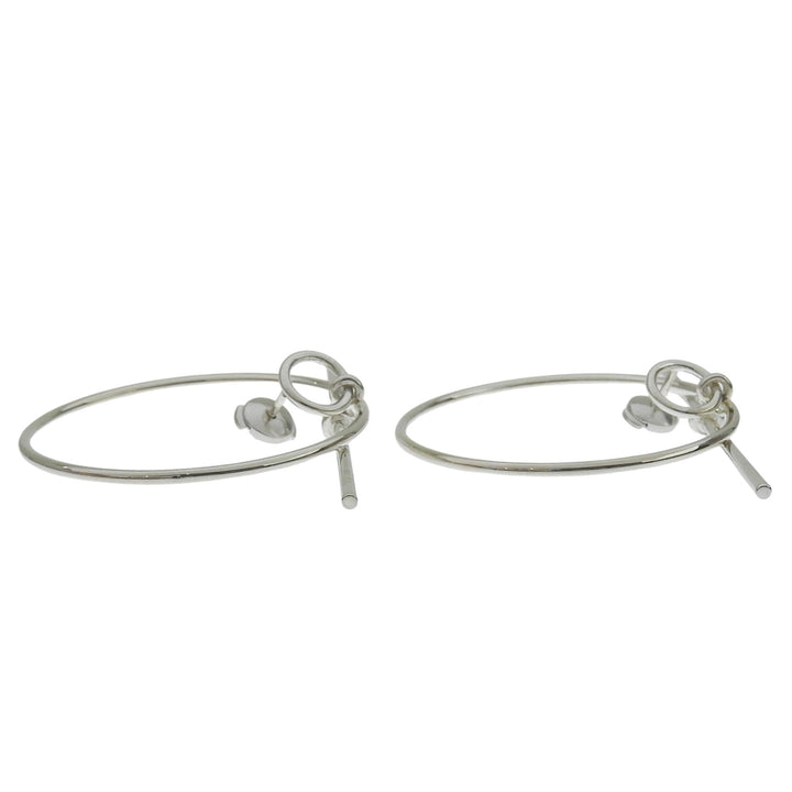Pristine HERMES Pierce Loop MM Silver SV925 Women 25S301641