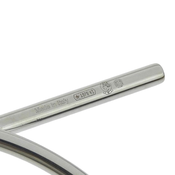 Pristine HERMES Pierce Loop MM Silver SV925 Women 25S301641