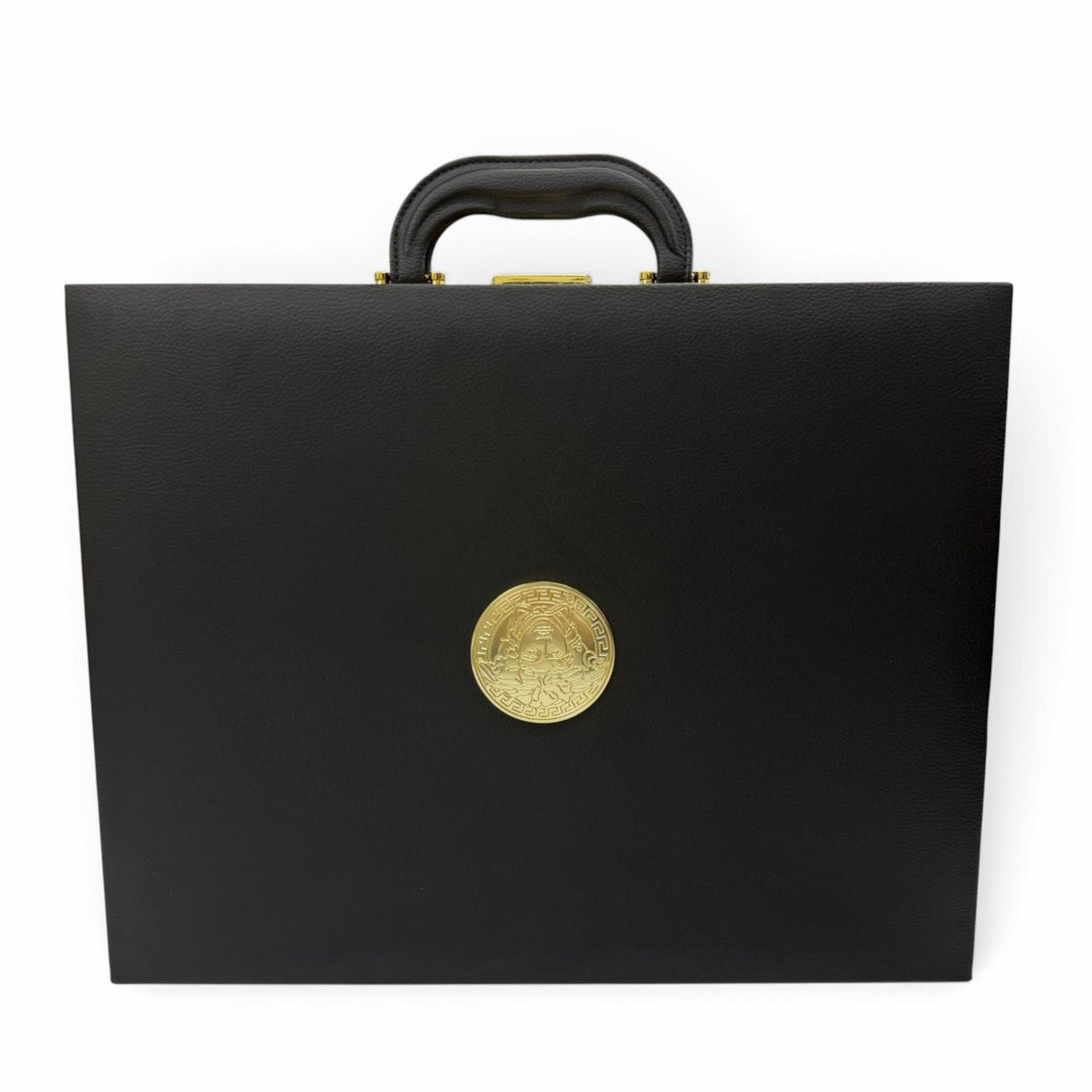 Great VERSACE Other accessories Medusa watch bag attaché case black leather