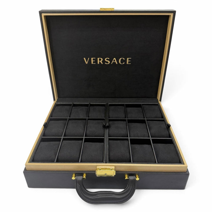 Great VERSACE Other accessories Medusa watch bag attaché case black leather