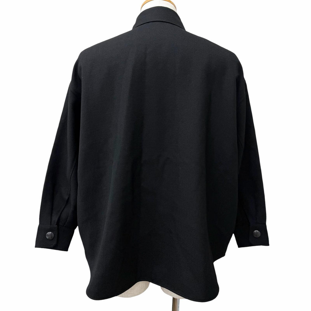 Great PRADA Blouson Triangle logo black Virgin wool mens IT 36