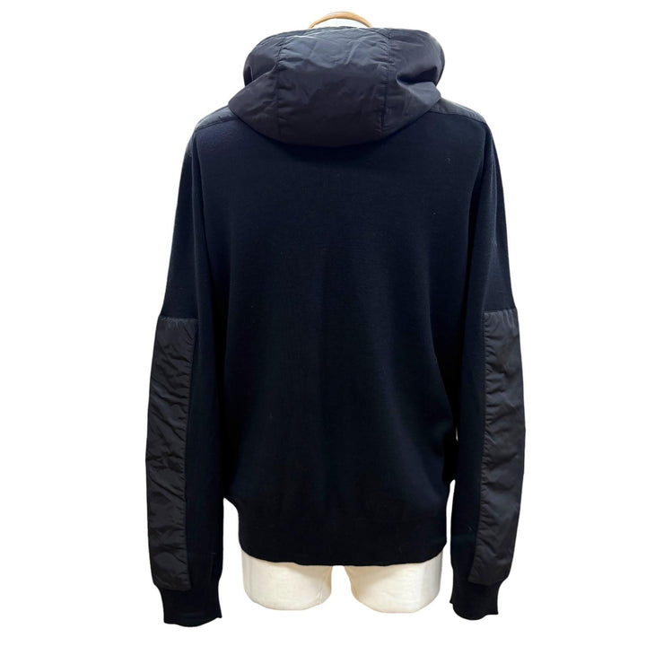 Great PRADA hoodie Triangle Logo Hooded Zip-Up Knit Nylon Jacket 52 UMG107