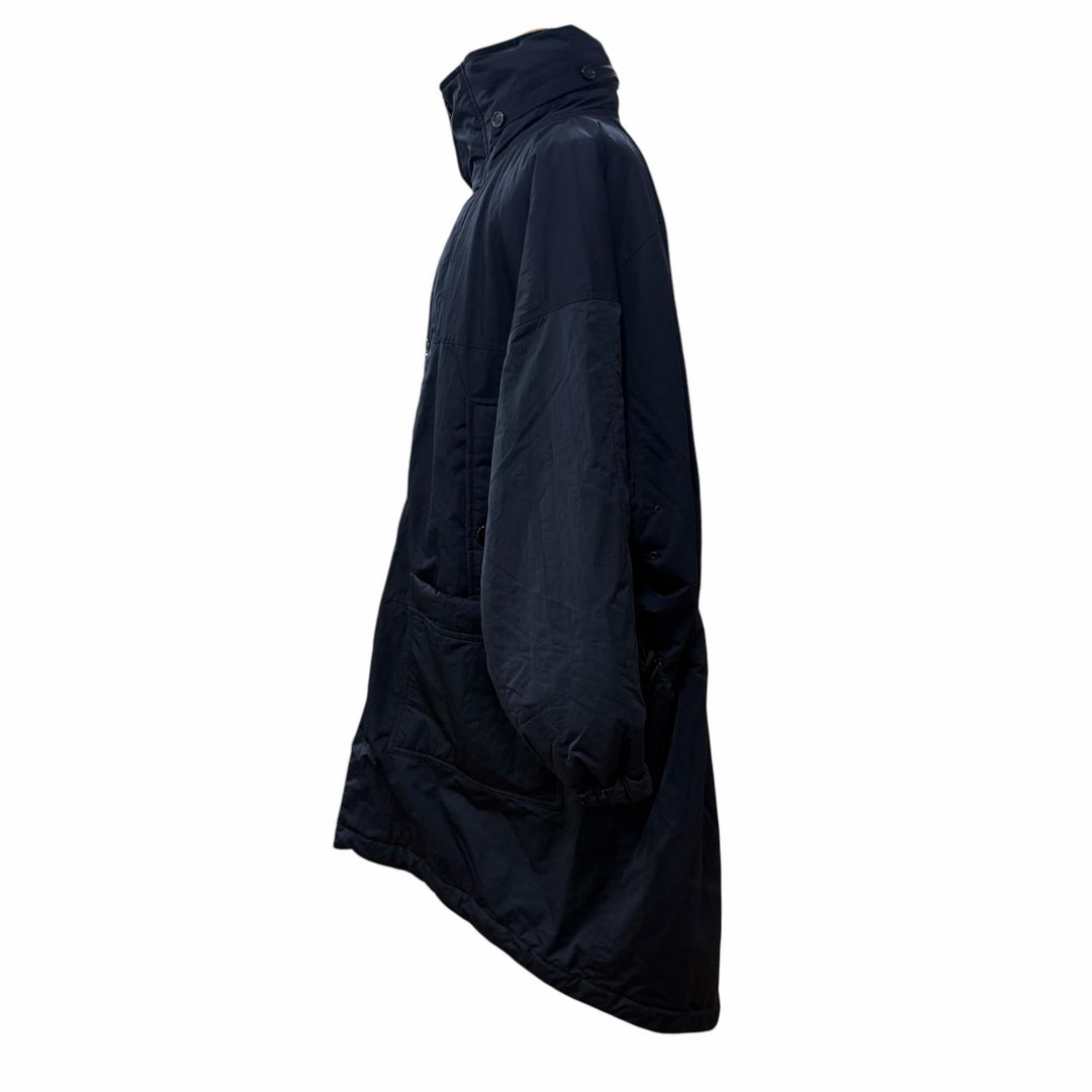 Great BOTTEGAVENETA coat Hooded double-zip padded hoodie Navy mens XS 752734