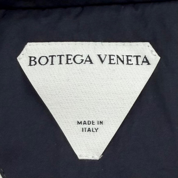 Great BOTTEGAVENETA coat Hooded double-zip padded hoodie Navy mens XS 752734