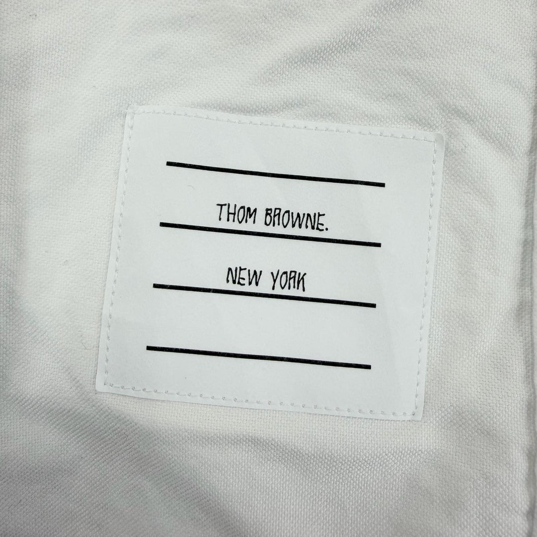 Excellent THOM BROWNE one piece Long-length, long-sleeved shirt white 40 FDS001A