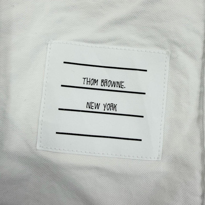 Excellent THOM BROWNE one piece Long-length, long-sleeved shirt white 40 FDS001A