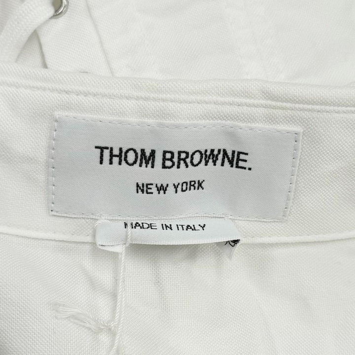 Excellent THOM BROWNE one piece Lace-up sleeveless white cotton Women 38 FDS766A