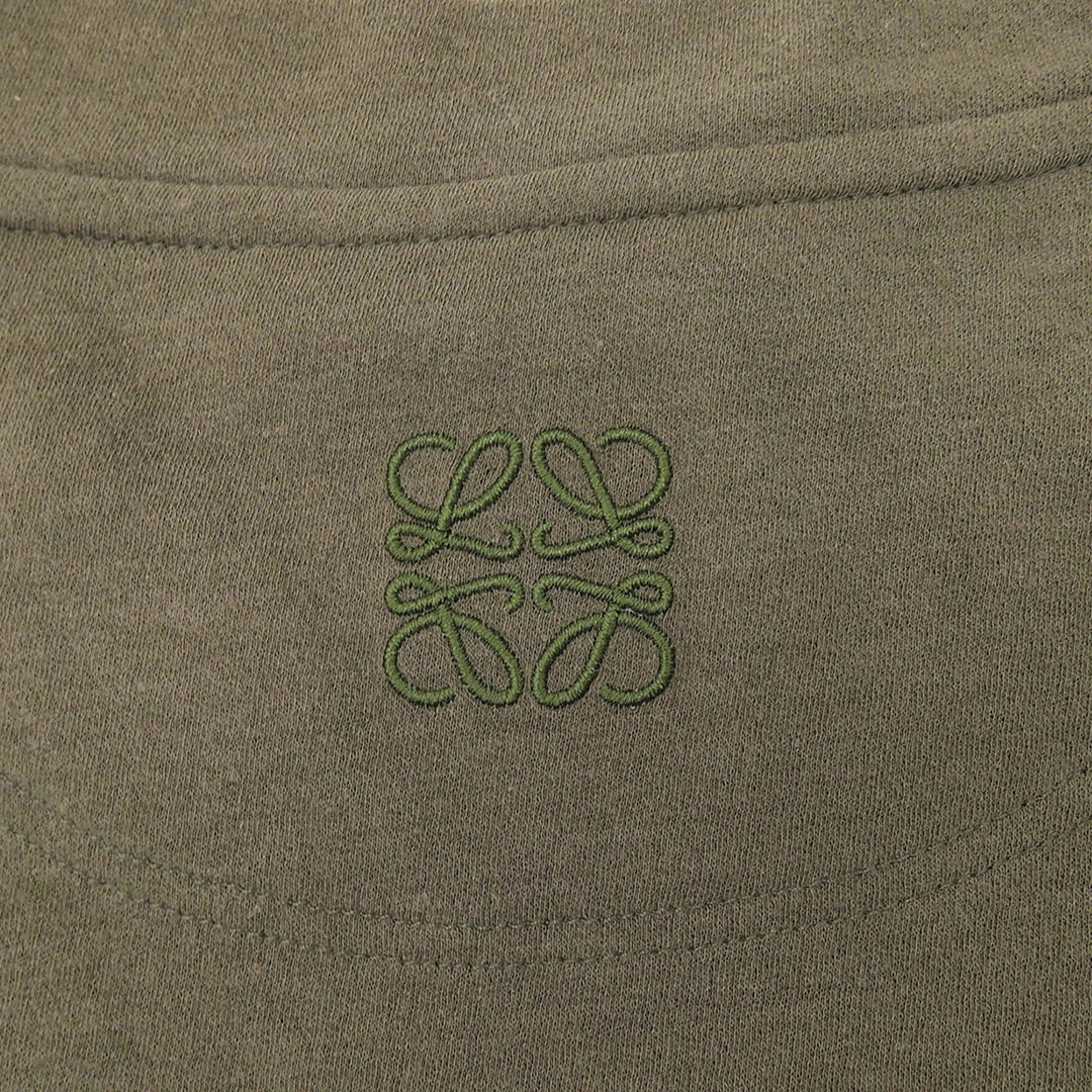 Great LOEWE×Paulas Ibiza Short sleeve T-shirt anagram khaki mens XXL H616Y22X56