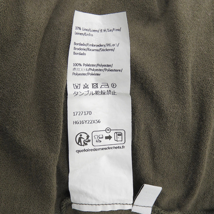 Great LOEWE×Paulas Ibiza Short sleeve T-shirt anagram khaki mens XXL H616Y22X56