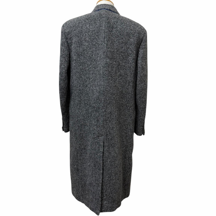 Excellent FENDI Chester coat Double breasted gray alpaca mens 48 FF0621
