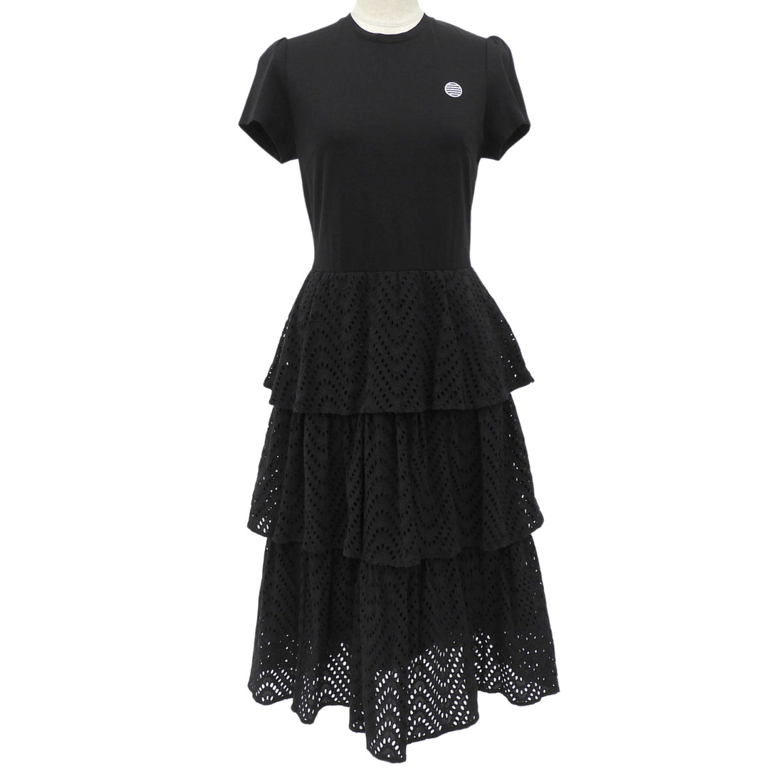 Excellent BORDERS at BALCONY one piece LACE DRESS black Women 36 BD2111-3E-22