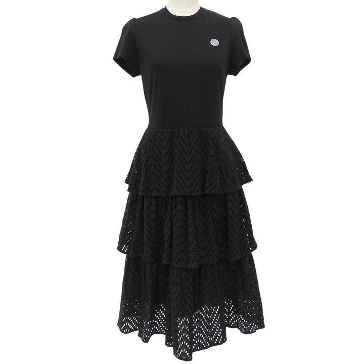 Excellent BORDERS at BALCONY one piece LACE DRESS black Women 36 BD2111-3E-22