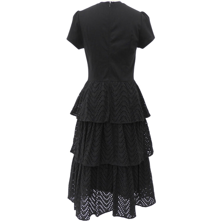 Excellent BORDERS at BALCONY one piece LACE DRESS black Women 36 BD2111-3E-22