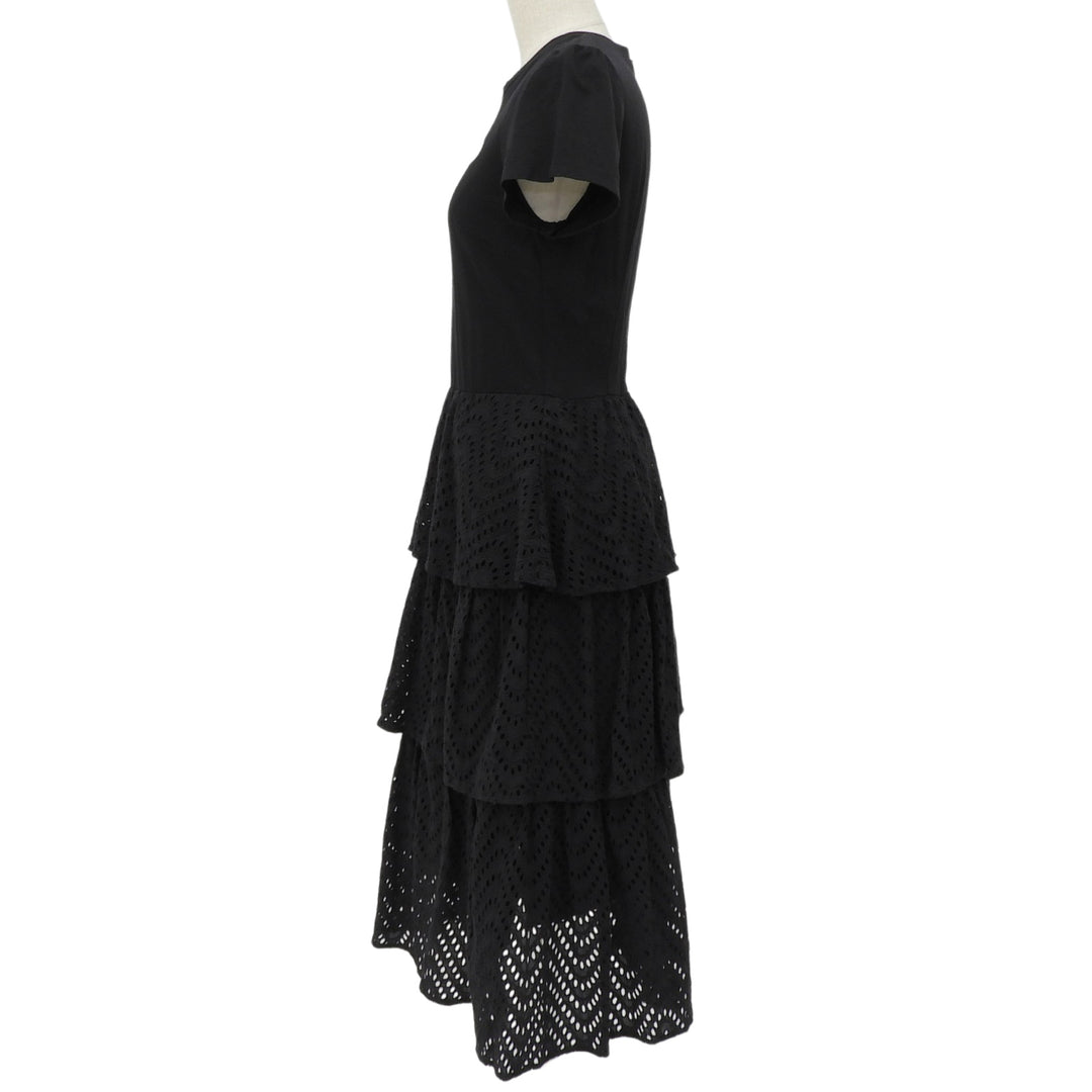 Excellent BORDERS at BALCONY one piece LACE DRESS black Women 36 BD2111-3E-22