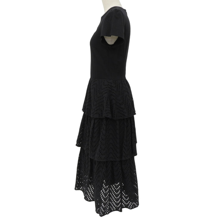 Excellent BORDERS at BALCONY one piece LACE DRESS black Women 36 BD2111-3E-22