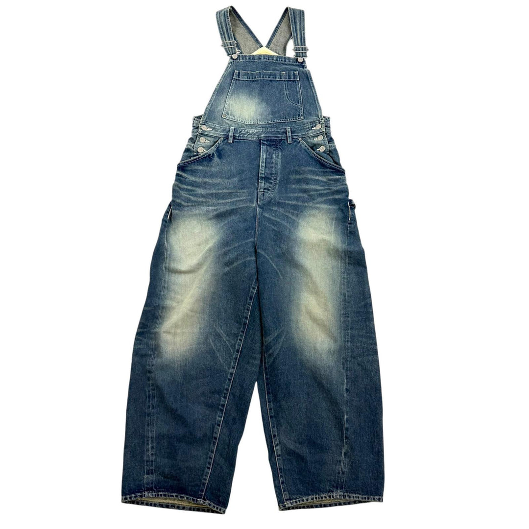 Excellent mina perhonen Overall always Indigo cotton Women 38 dn4494
