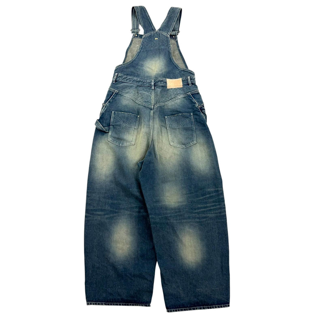Excellent mina perhonen Overall always Indigo cotton Women 38 dn4494
