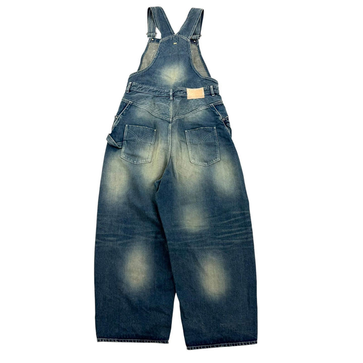 Excellent mina perhonen Overall always Indigo cotton Women 38 dn4494