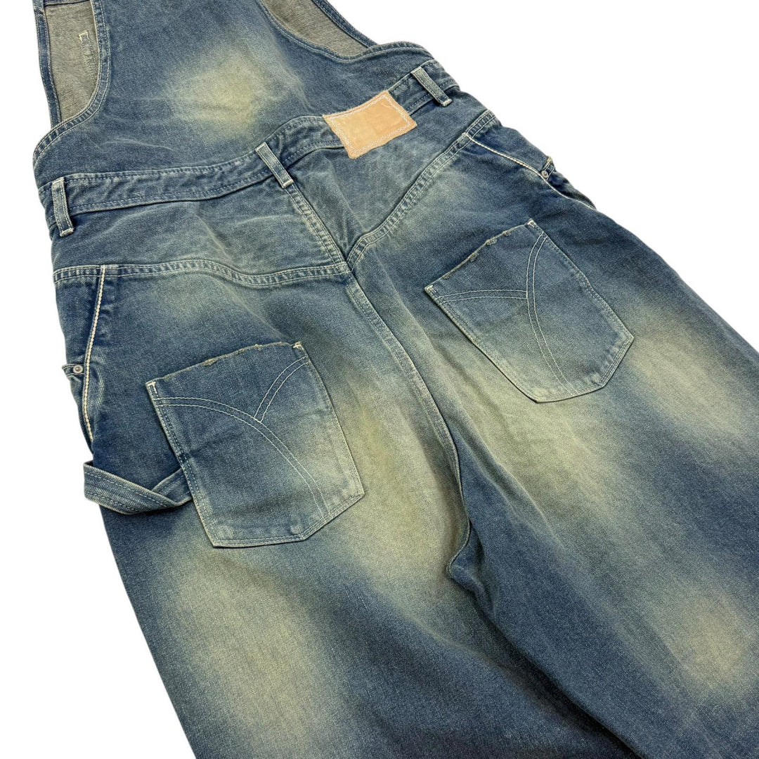 Excellent mina perhonen Overall always Indigo cotton Women 38 dn4494