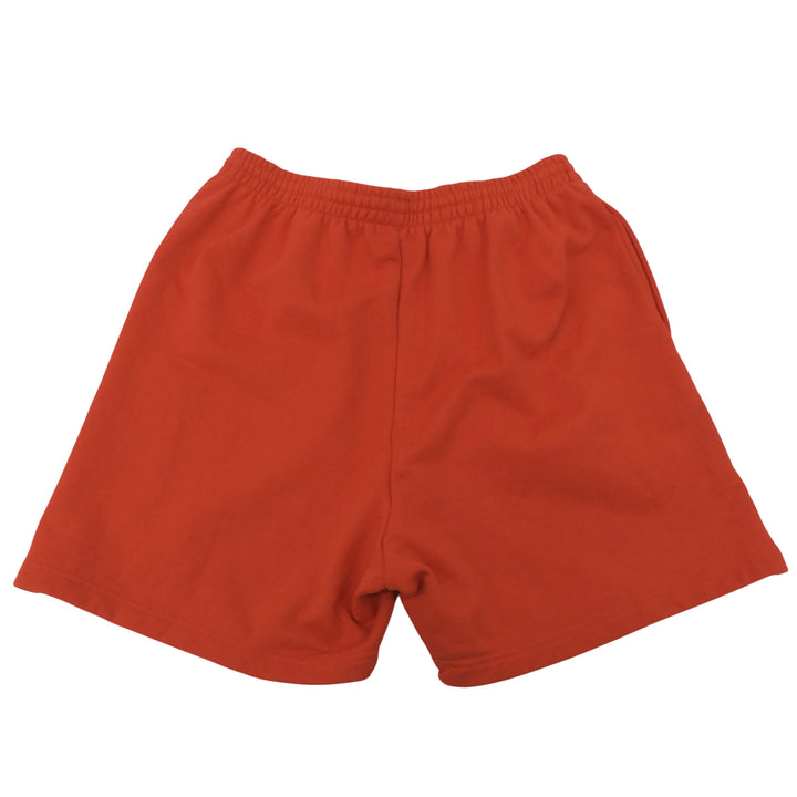 Excellent BALENCIAGA Shorts Campaign logo Red cotton mens M 676137