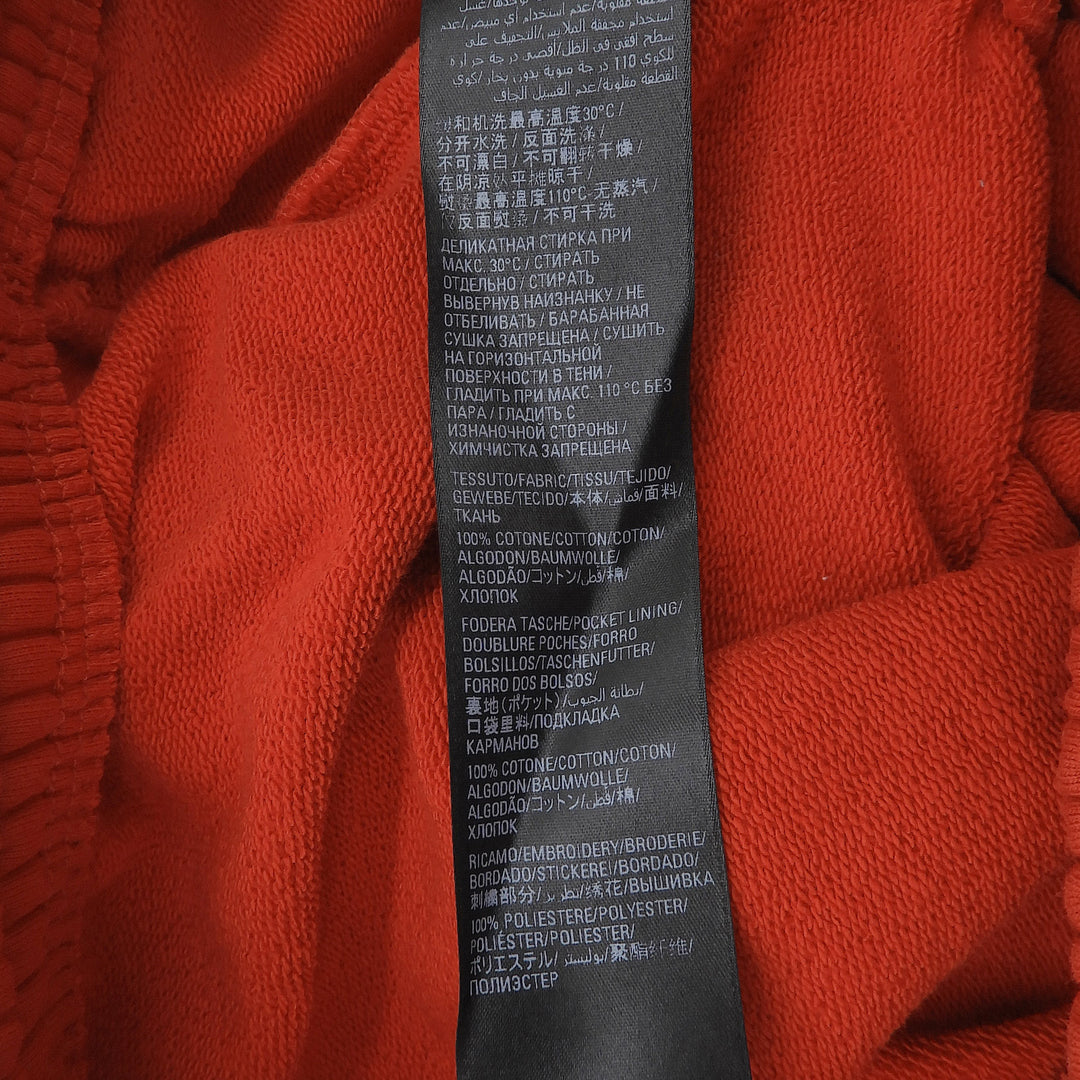 Excellent BALENCIAGA Shorts Campaign logo Red cotton mens M 676137