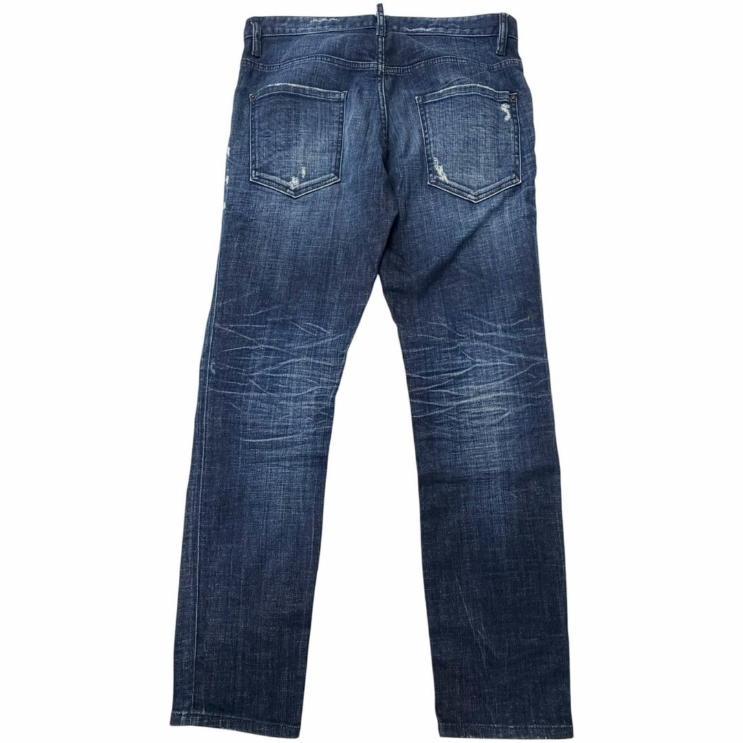 Great DSQUARED2 Denim pants Skater Jean D2 logo leather patch