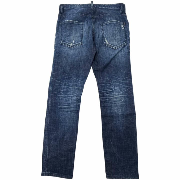 Great DSQUARED2 Denim pants Skater Jean D2 logo leather patch