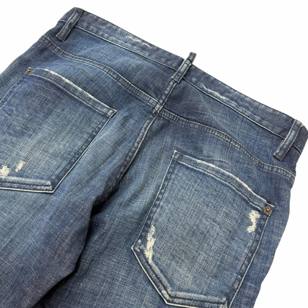 Great DSQUARED2 Denim pants Skater Jean D2 logo leather patch