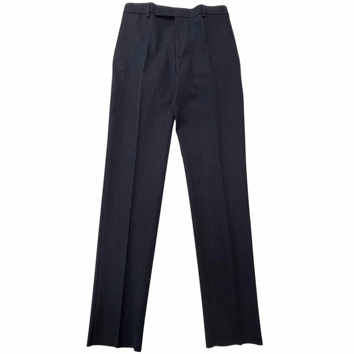 Pristine CELINE slacks Striped Pattern Navy wool mens 46 2P085449K