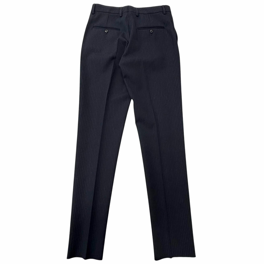Pristine CELINE slacks Striped Pattern Navy wool mens 46 2P085449K