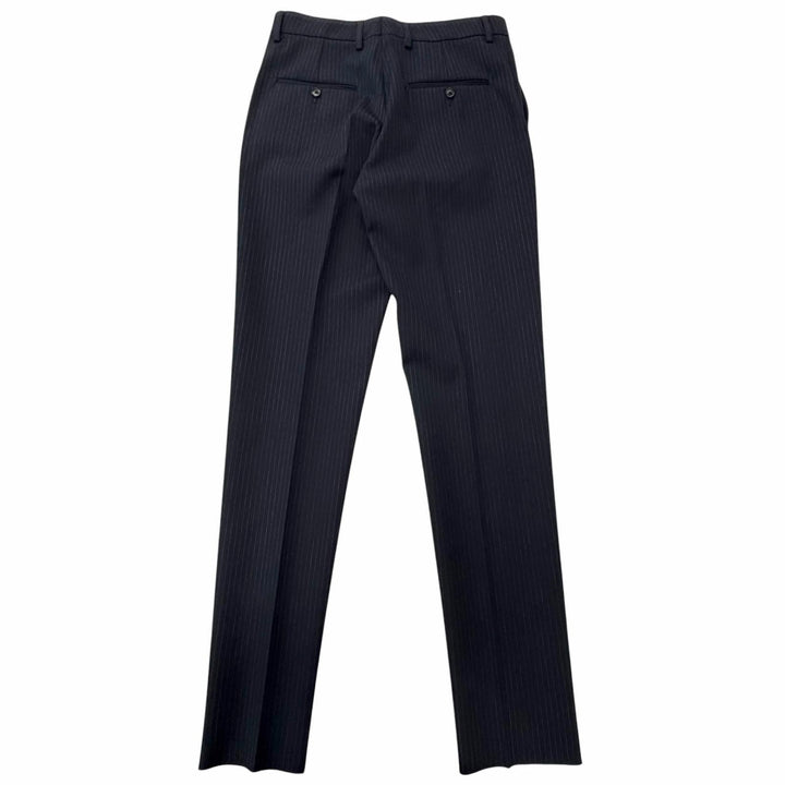 Pristine CELINE slacks Striped Pattern Navy wool mens 46 2P085449K