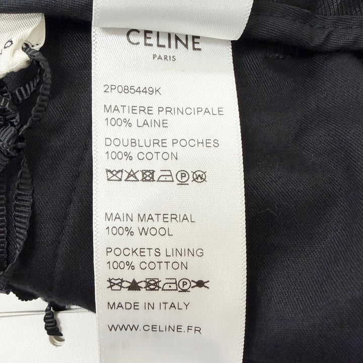 Pristine CELINE slacks Striped Pattern Navy wool mens 46 2P085449K