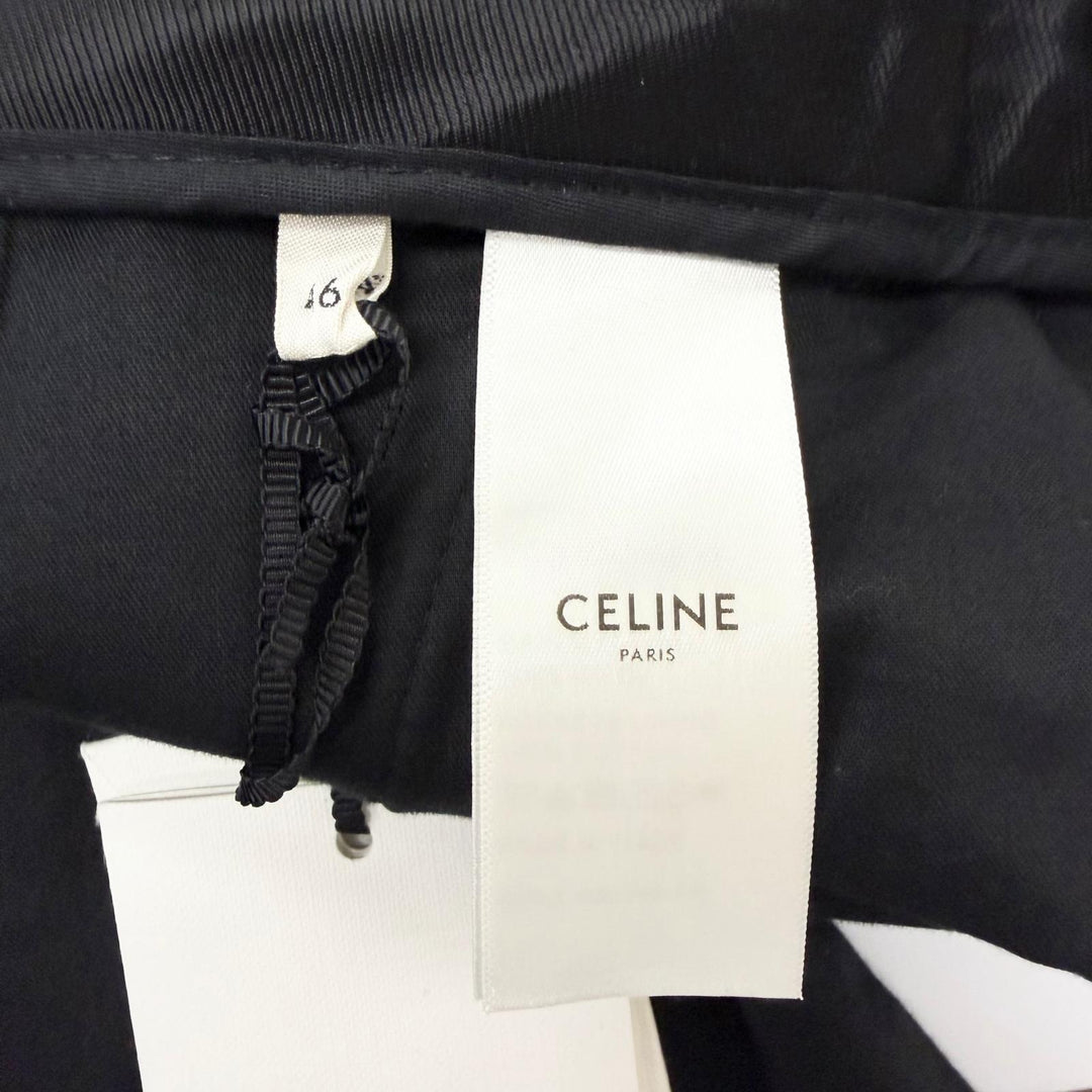 Pristine CELINE slacks Striped Pattern Navy wool mens 46 2P085449K