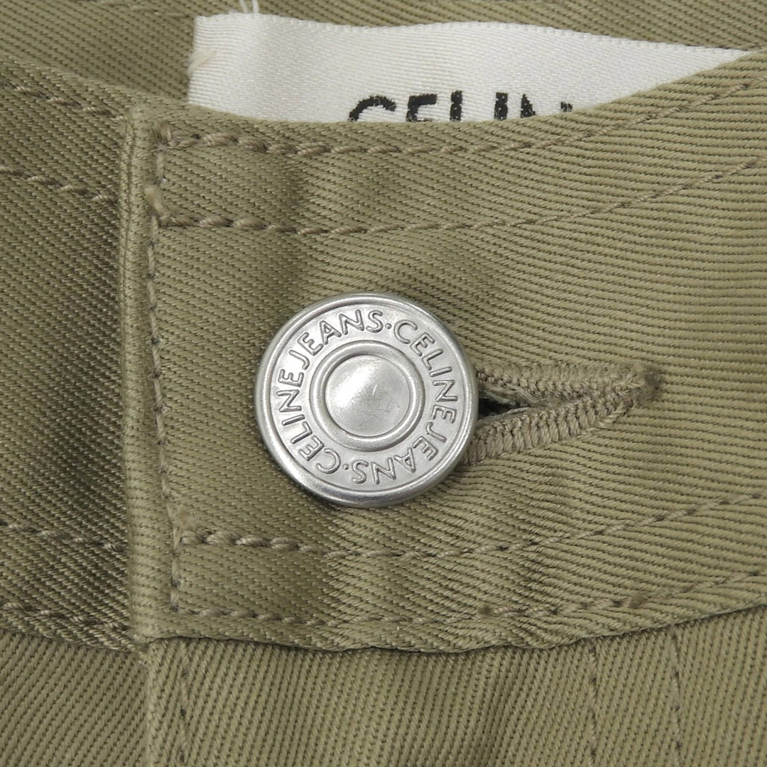 Excellent CELINE Straight-leg chinos beige cotton Women 25 AP157241
