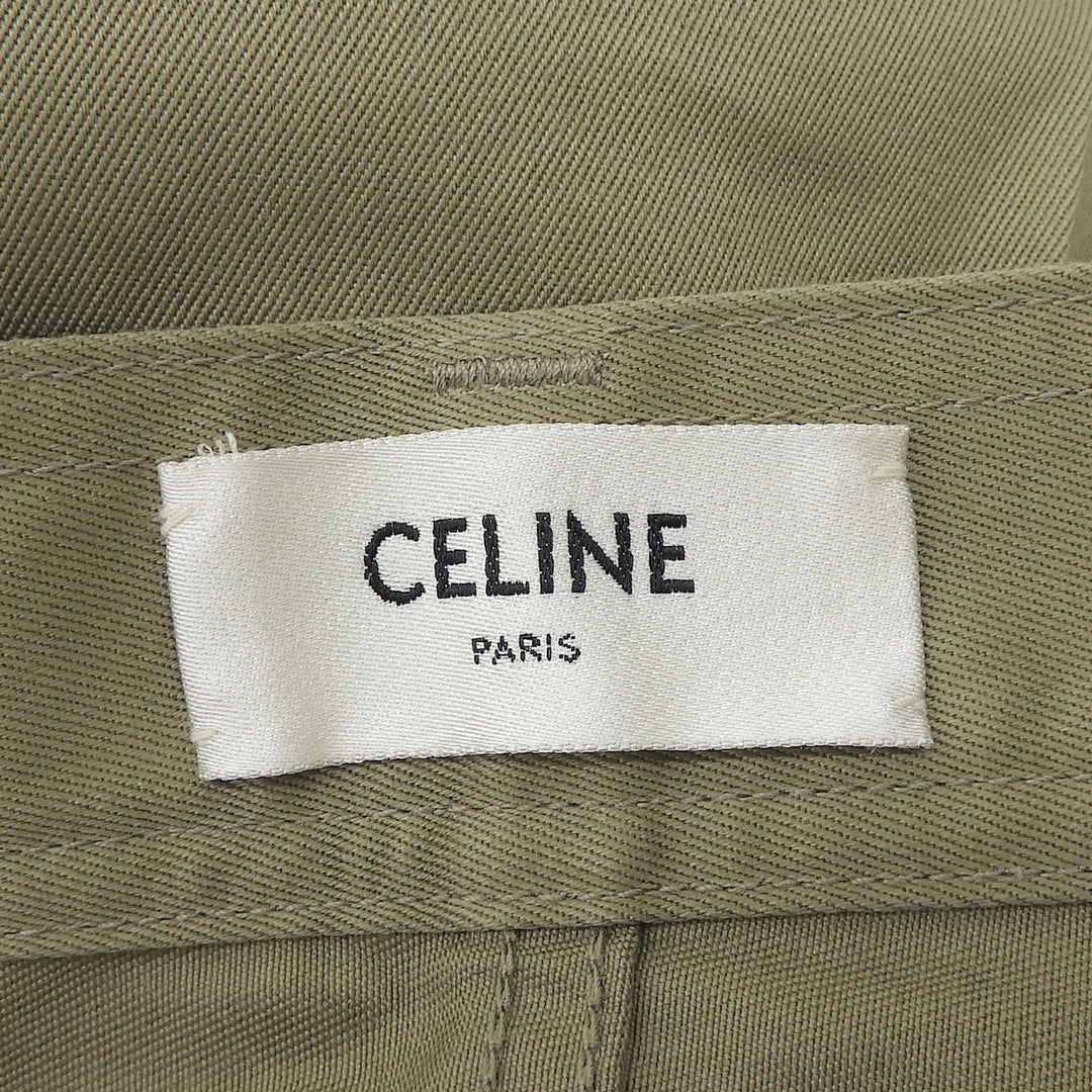 Excellent CELINE Straight-leg chinos beige cotton Women 25 AP157241