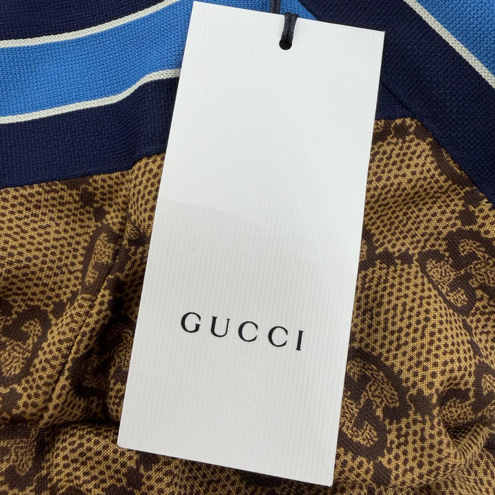 Pristine GUCCI Jacket GG Technical Back Pleated Jersey GG pattern hoodie M