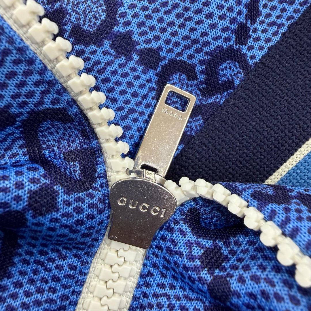 Pristine GUCCI Jacket GG Technical Back Pleated Jersey GG pattern hoodie M
