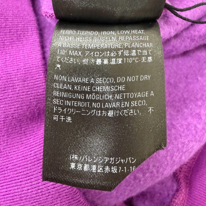 Great BALENCIAGA hoodie Back logo print pullover hoodie purple