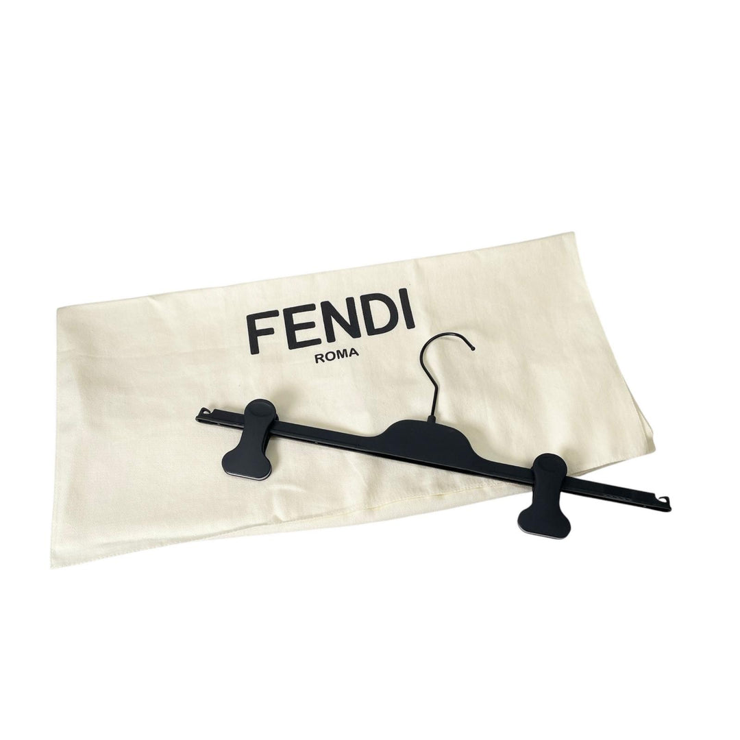 Great FENDI Shorts FF logo Red wool mens 46 FB0521 AKC4