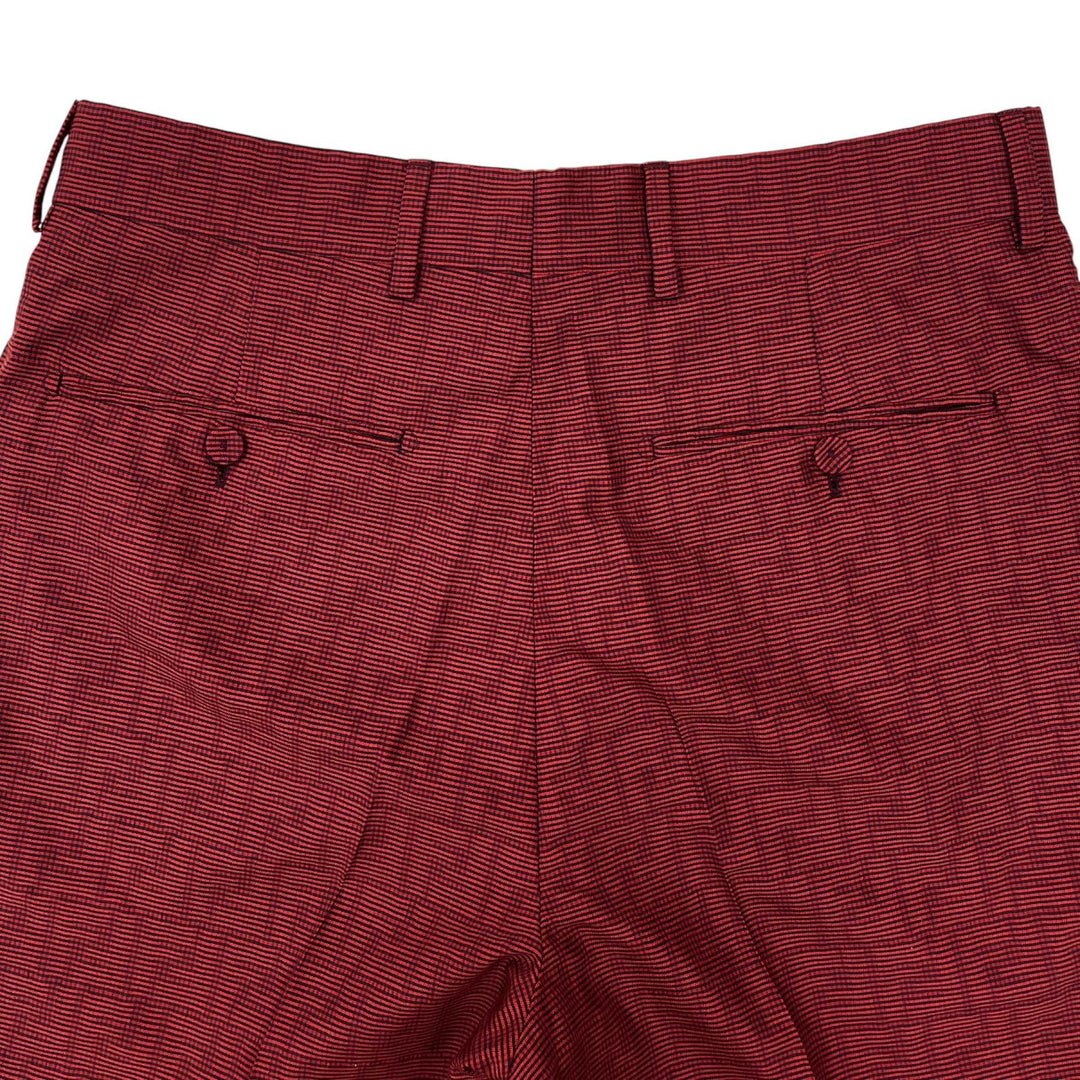Great FENDI Shorts FF logo Red wool mens 46 FB0521 AKC4