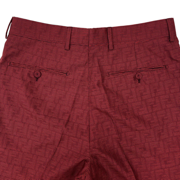Great FENDI Shorts FF logo Red wool mens 46 FB0521 AKC4