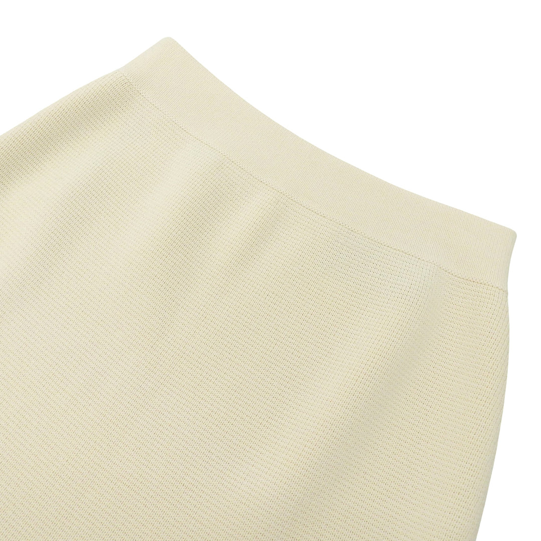 Pristine GUCCI skirt knit tight Ivory wool Women S 726801