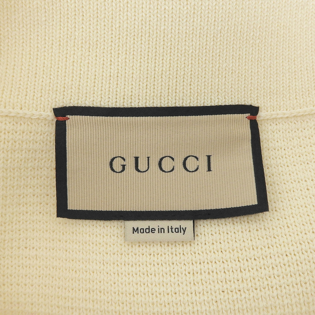 Pristine GUCCI skirt knit tight Ivory wool Women S 726801