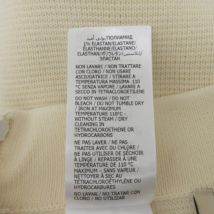 Pristine GUCCI skirt knit tight Ivory wool Women S 726801
