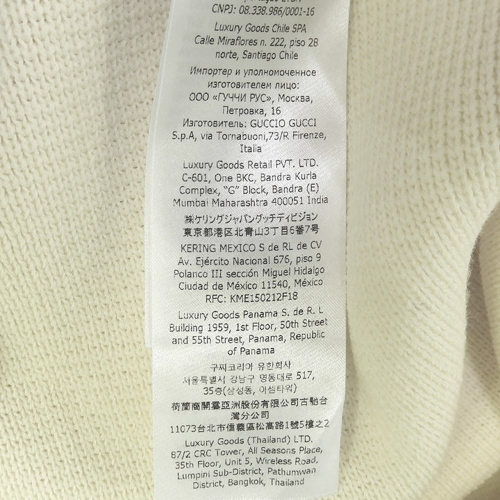 Pristine GUCCI skirt knit tight Ivory wool Women S 726801