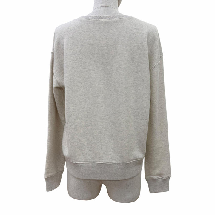 Excellent CELINE sweat Cotton fleece loose fit Light gray Women S 2Y31F765N