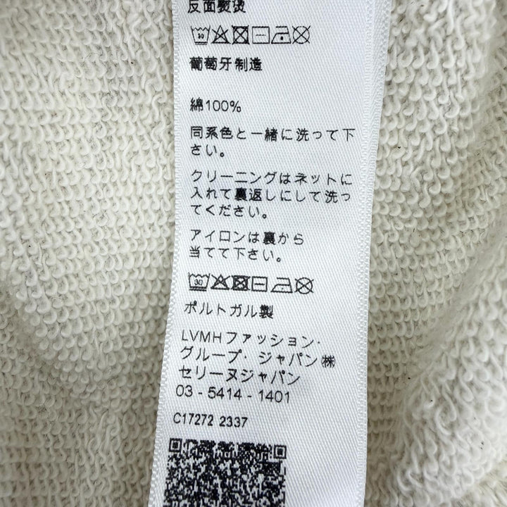 Excellent CELINE sweat Cotton fleece loose fit Light gray Women S 2Y31F765N