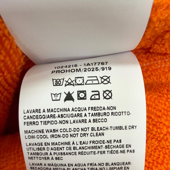 Pristine VERSACE coat Cotton terry jacquard bathrobe Medusa Gown Orange